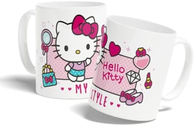 Keramische mok 320 ml met My Style motief - Wit