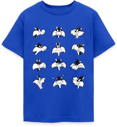Looney Tunes Sylvester Facial Expressions Teenager T-shirt
