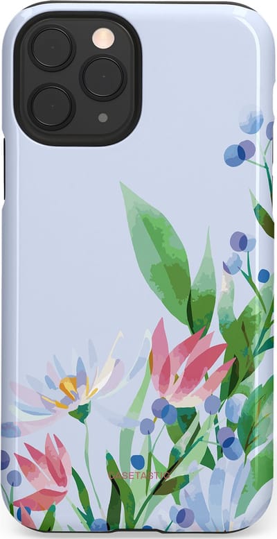 Casetastic hoesje geschikt voor Apple iPhone 11 Pro - Dubbellaagse bescherming - Dromen in pastel - Fashion Case - Lichtgrijs Mintgroen