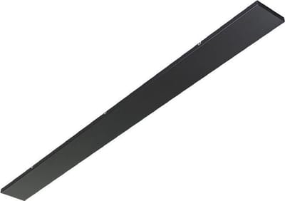 ETH plafondbalk voor meerdere lampen - 180cm - zwart staal