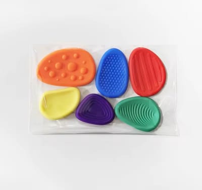 Friemelstenen - 6 stuks - Fidget toys - bevorderd Concentratie - Sensitief en Stress verlagend - Focus verhogend - Ideaal voor in de klas
