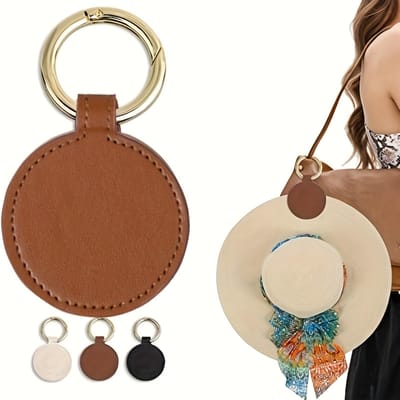 1PC Magnetische Hoed Clip Op Tas Hoed Houder Voor Handtas Rugzak Bagage PU Lederen Hoed Houder Clip Reistas Accessoires