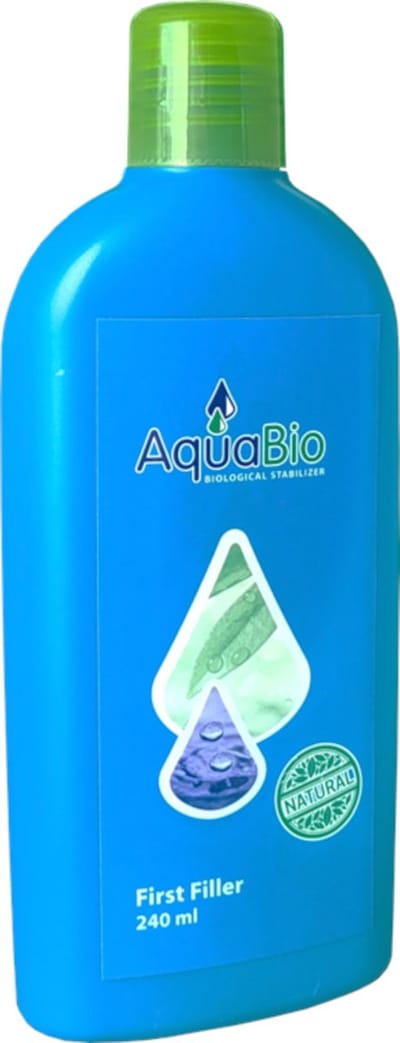 AquaBio First Filler waterbed conditioner-biologisch-12 maand-240 ml-eerste vulling-onderhoud-1 persoons watermatras