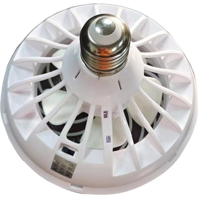 LED Licht Ventilator E27 Converter Basis Plafondventilator Slaapkamer Keuken Toilet Smart Stille Plafondventilator Verlichting white
