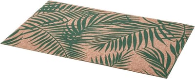 Secret de Gourmet tafel placemats Palm Tree - groen/bruin - linnen mix - 45 x 30 cm - Onderleggers