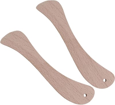 Houten Vouwbeen - Naaigereedschap Rillen - Papier Vouwen - Ergonomisch Ontwerp - 12 cm - Houtkleur