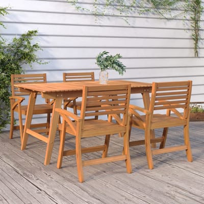 vidaXL Tuinstoelen 4 st 58x58x87 cm massief acaciahout