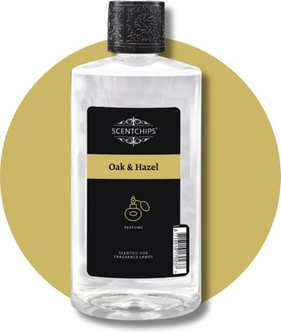 Scentchips® Oak & Hazel - Geurolie Voor Oliebrander - Parfum Olie - Geurolie Voor Lampenolie - Geurlamp Olie - 475ml