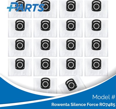 Rowenta Silence Force RO7485 Stofzakken (18 Stuks, Plus.Parts® alternatief voor ZR200540)