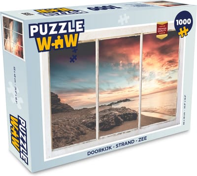 Puzzel Doorkijk - Strand - Zee - Legpuzzel - Puzzel 1000 stukjes volwassenen
