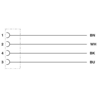 Phoenix Contact 1442476 Sensor/actuator connector, geassembleerd M12 Aantal polen (sensoren): 4 1.50 m 1 stuk(s)
