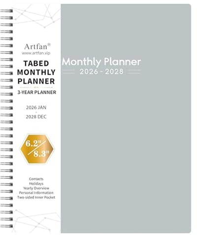 Maandplanner 2025-2028 - Een compleet en functioneel overzicht voor 3 jaar