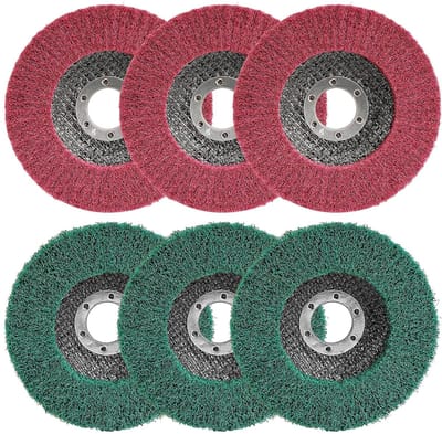 Nylon Fiber Schijven - Polijstwielen Buffing - Ontbramen Roest Verwijderen - Niet-geweven Constructie - 115 Mm 45 Inch