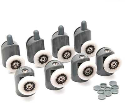 Katrol Doucheruimte Accessoires Opknoping Wiel voor Schuifdeur Bovenkant en Botter Vaste Enkel Wiel Vervangende Accessoires (8 Stuks)