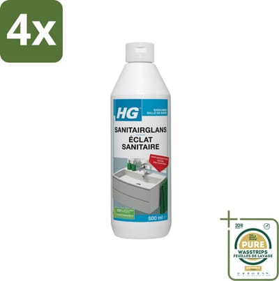 HG Badkamerreiniger Extra Glans 500 ml - Voordeelverpakking - 4 stuks - Glans - Schoonmaak