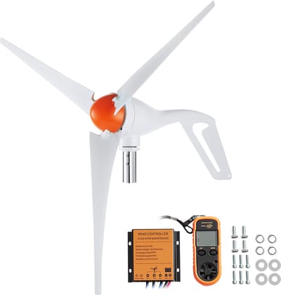 Windenergiesysteem, 500w 12v - 3 Bladen - Met Windmeter en Mppt - voor Thuis, Op De Boerderij, In De Camper Of Op De Boot