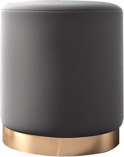 Voetenbank - Make-up kruk - Extra zitplaats - Stevige metalen basis - 33x42cm - Roze
