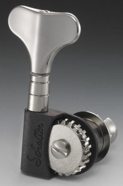 Schaller bas mechanieken BM Light 4L nikkel, BMNIL - Basgitaar stemmechaniek