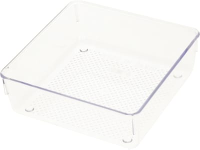 Plasticforte Lade organizer Skuff - transparant - kunststof - 15 x 15 x 5 cm - modulair - ladeverdeler