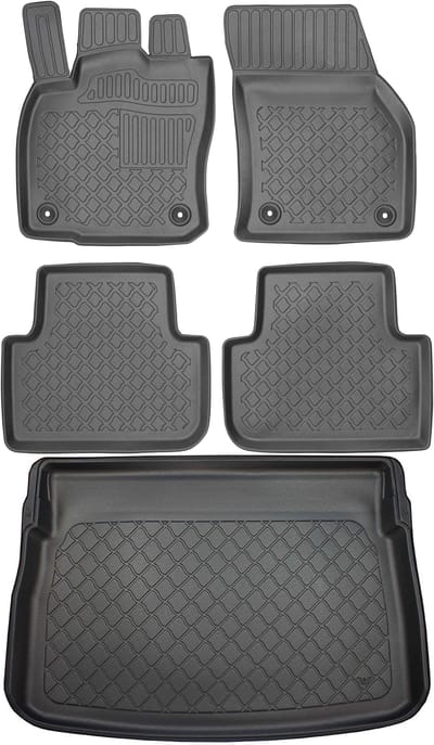 Max-Dywanik ARISTAR Serie - Set voor Volkswagen Golf Sportsvan - Bagażnik En Dywaniki - Compatibel met model vanaf 05.2014