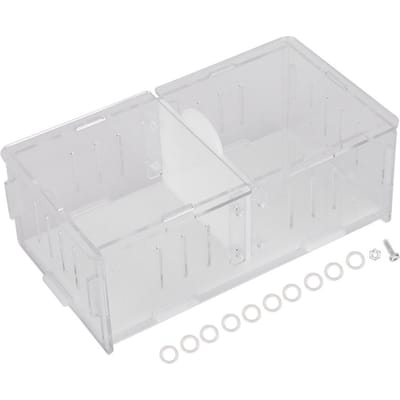 Acryl Reptielenkweekbox Insectenlandschapsvoederbox voor het bestrijden van krekels white