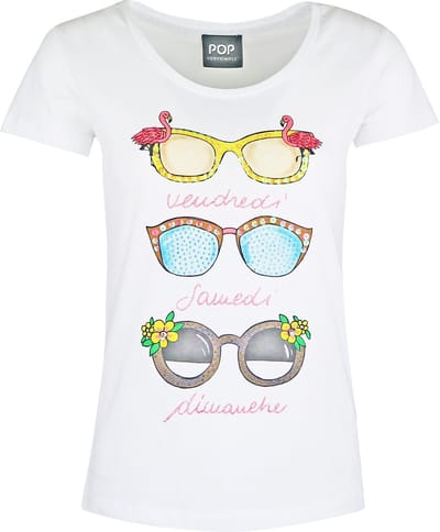 Verysimple • wit t-shirt zonnebrillen • XS (IT40)