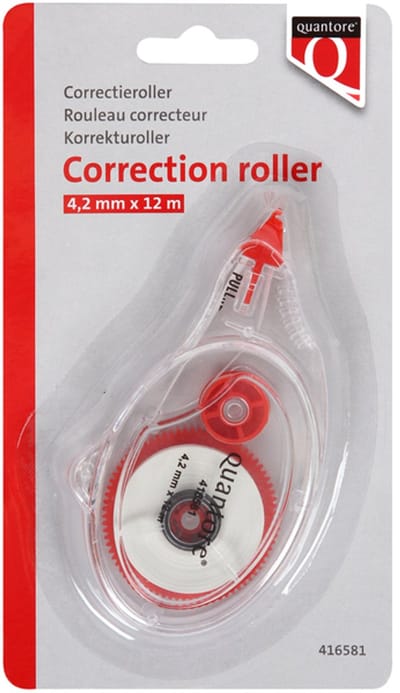 Correctieroller Quantore 4.2mmx12m op blister | 12 stuks