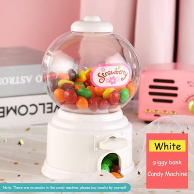 Distributeur de bonbons multicolore mignon et mignon, mini machine à bulles, tirelire, jouets pour enfants, boîte distributrice de cadeaux pour enfants, bouteille