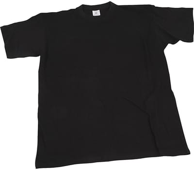 T-shirts, B: 44 cm, afm 12-14 jaar, ronde hals, 145 gr, zwart, 1 stuk