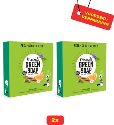 2x Marcel'S Green Soap Giftbox Mix Handsoap - Voordeelverpakking!