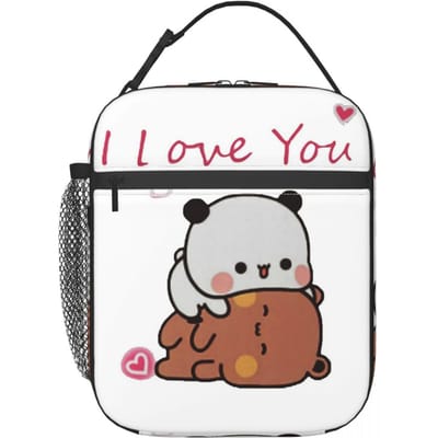 Bubu Dudu Panda En Brownie Beer Koppel Geïsoleerde Lunchtas voor Vrouwen Kinderen Draagbare Voedseldozen Thermische Lunchbox Tote One Size