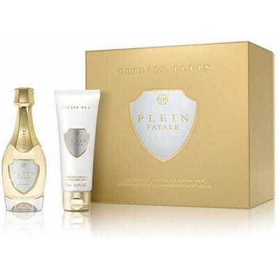 Ensemble Philipp Plein: Plein Fatale, Eau De Parfum, Pour Femmes, 50 ml + Plein Fatale, Hydratante, Quotidienne, Lait Corps, 75 ml