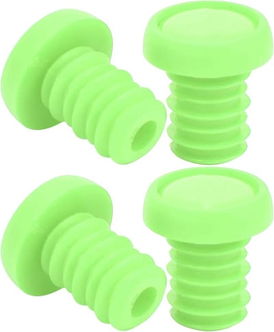 Fietsstanguiteinden Plug - Stuurdopjes Set - Fietsen Verbeteren - Slijtvast Polyesterrubber - 4 Stuks - Groen
