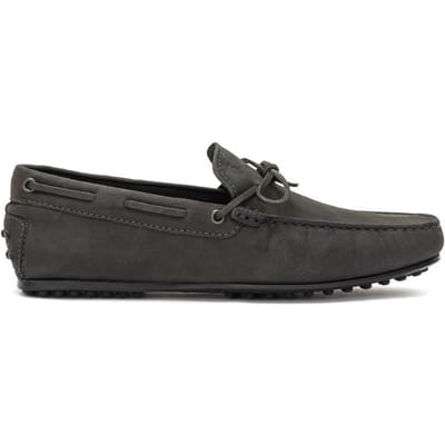 Tod's Grijze Nubucklederen Moccassin