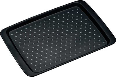 Kesper Dienblad met anti-slip noppen - 26 x 35 cm - Horeca dienblad - zwart - Kunststof