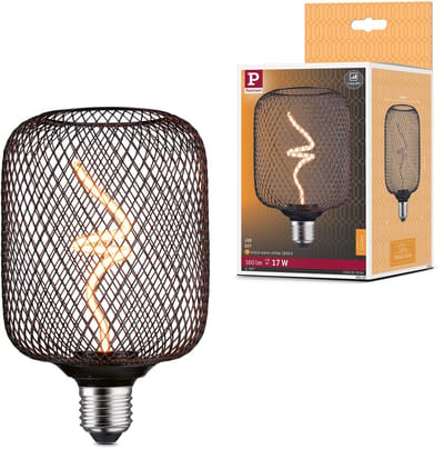 Metallic Glow Standaard 230 V Ampoules LED Zyl 160lm 4W 1800K dimbaar Zwart