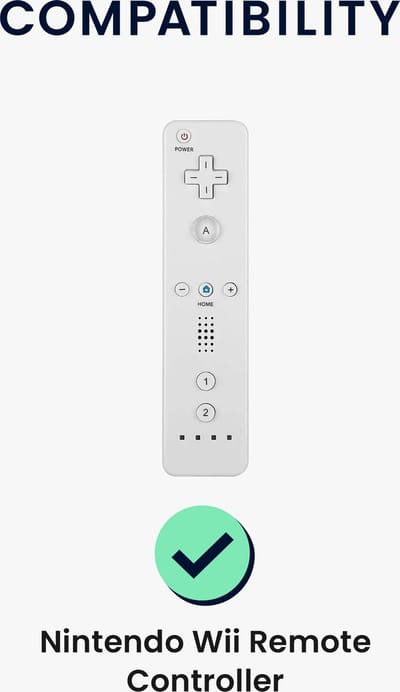 kwmobile Siliconen hoesje geschikt voor Nintendo Wii Remote Controller hoesje - Zachte bescherm skin - transparant