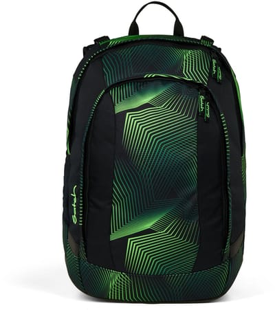 satch Schoolrugzak met laptopvak Air Seismic Green Lichtgroen