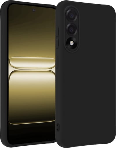 Hoesje - Geschikt voor OnePlus Nord 5 - Sterk & Shockproof - Hoes Cover - Siliconen Case - Telefoonhoesjes - Zwart