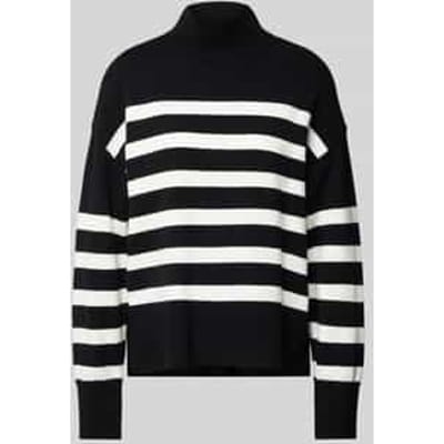 Loose fit gebreide pullover met opstaande kraag, model 'BARIA'