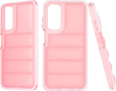 Hoesje geschikt voor Samsung Galaxy A25 - Techsuit Wave Shield Shockproof Hard Case Back Cover - Roze