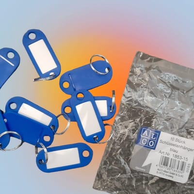 ALCO 1853-15 1853-15 Sleutelhanger Blauw 10 stuk(s)