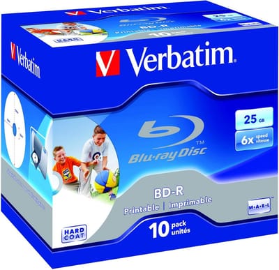 Blu-Ray Schijven - BD-R Discs - Opslaan van Data - Krasbescherming - 25 GB - Blauw