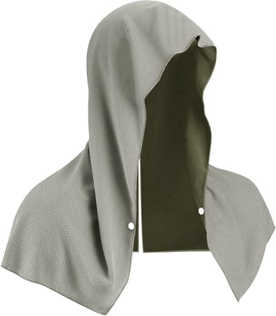 Daity 1 stuk - Koelende handdoek met capuchon - verkoelende handdoek voor nek en gezicht - zeer absorberend - sneldrogend - verkoelende nekhanddoek - UV-bescherming - geschikt voor sport - fitness - kamperen - fietsen en verkoeling.