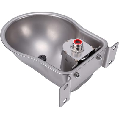 Buvette Automatique pour Moutons Acier Inoxydable Abreuvoir pour Bétail Distributeur d'Eau pour Moutons Chèvres Veaux