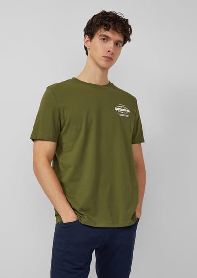 s.Oliver - male - Jersey T-shirt met print op voorzijde