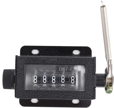 Mechanische Teller - Handmatige Teller - Efficiënt Tellen - 5-Cijferig Display - Compact Ontwerp - Metaal