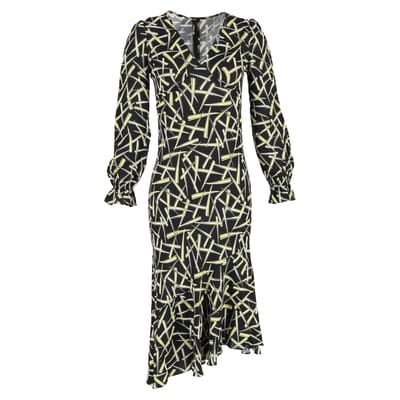 Diane Von Furstenberg midi-jurk met print in veelkleurige viscose