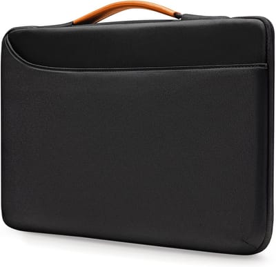 Famanu - 15 inch laptoptas met handvat, waterbestendig en schokabsorberend, geschikt voor Air/Pro en Surface Laptop