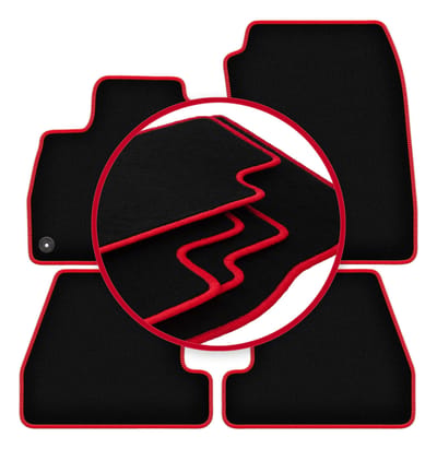CARLUX-RED automatten voor: Ford Focus MK3 hatchback, sedan, stationwagen (2010-2018)